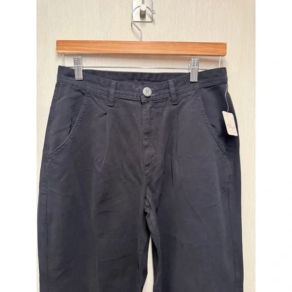 NWT Free People Washed Black Straight Leg Pants, Size 4 - Picture 3 of 9